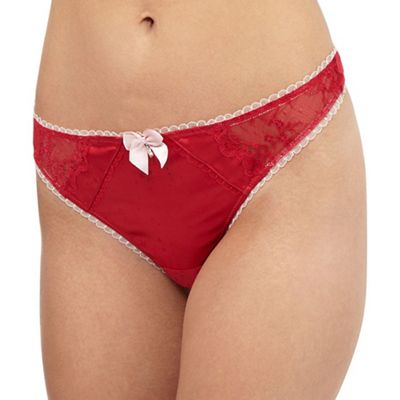 Floozie by Frost French Dark pink lace thong